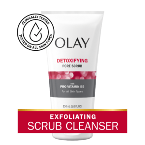 Olay Regenerist Detoxifying Pore Scrub Facial Cleanser, 5.0 fl oz – A Face Wash Appropriate for All Pores and skin Varieties