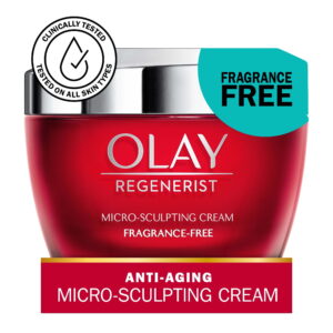 Olay Regenerist Micro-Sculpting Wrinkle Cream Face Moisturizer, Perfume-Free, 1.7 oz