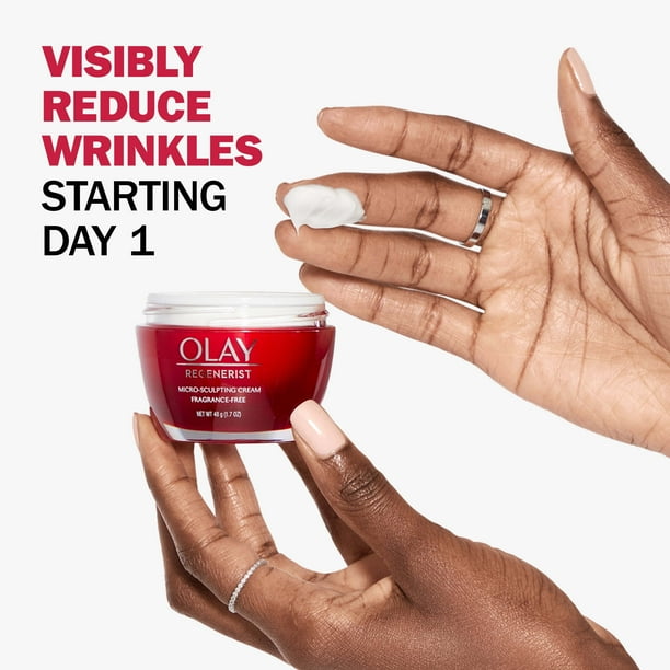 Olay Regenerist Micro-Sculpting Wrinkle Cream Face Moisturizer, Perfume-Free, 1.7 oz