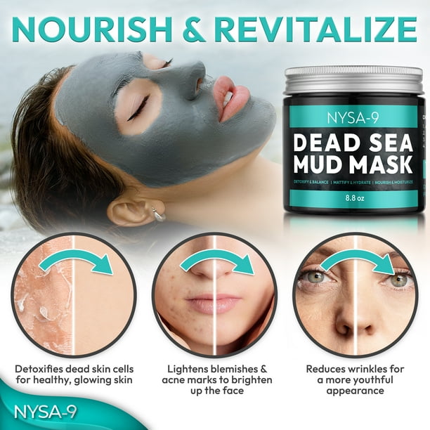 Useless Sea Mud Masks for Face and Physique - Exfoliating Spa Remedy for Pimples, Blackheads, and Oily Pores and skin by Nysa-9